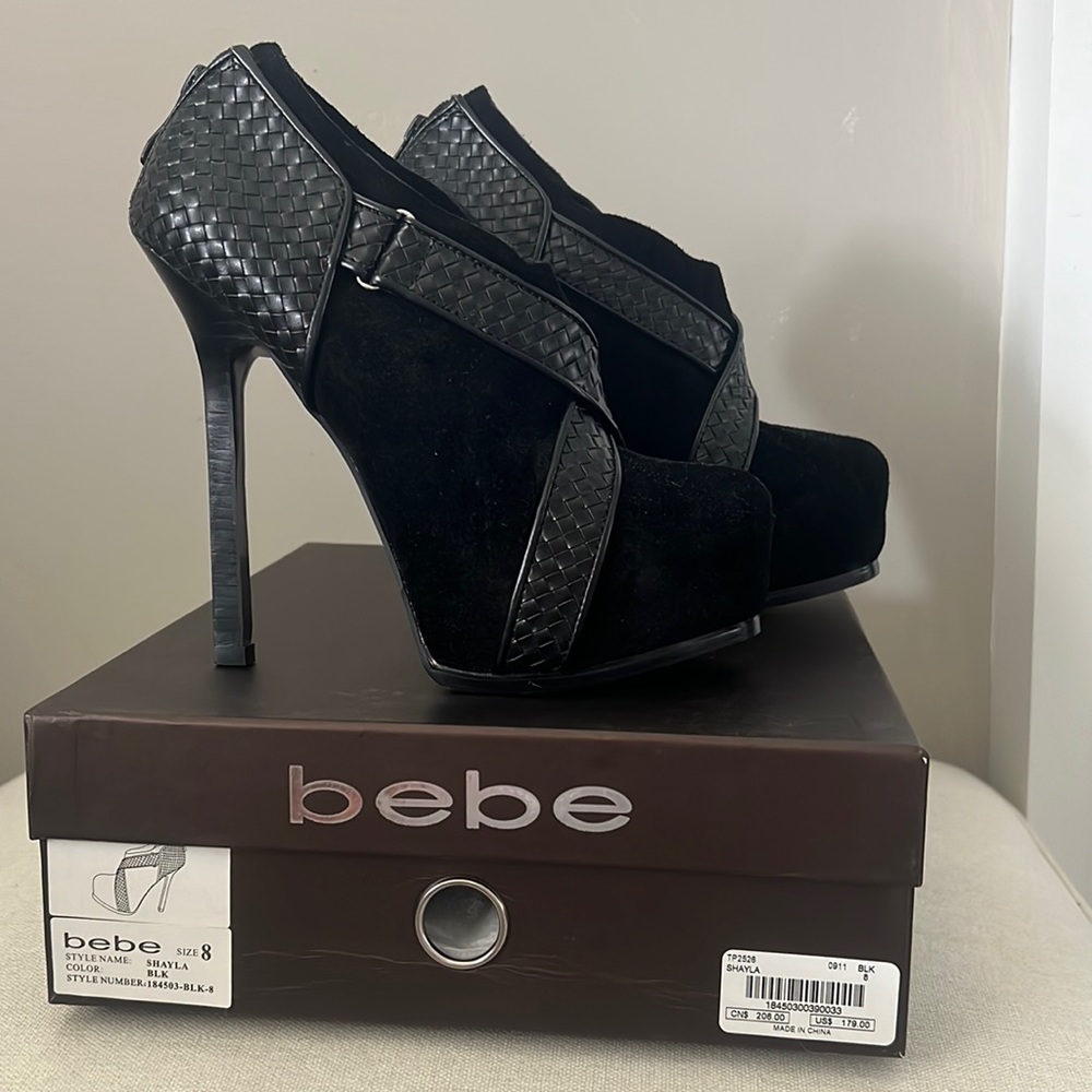 Worn once Bebe Shayla Bootie. Size 8